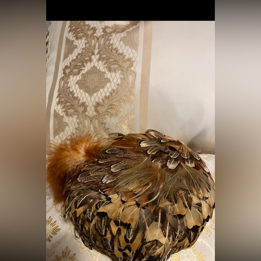 Genuine gorgeous peacock hat. Vintage but never worn.
